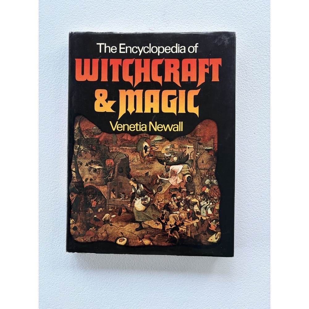 VTG The Encyclopedia of Witchcraft and Magic HCDJ Book First Print 1974 Newall